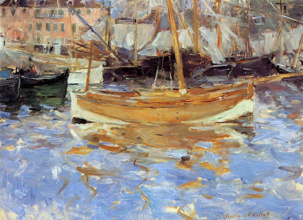  Berthe Morisot The Port of Nice - Canvas Print