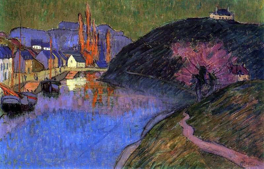  Emile Jourdan The Port of Pont-Aven - Canvas Print