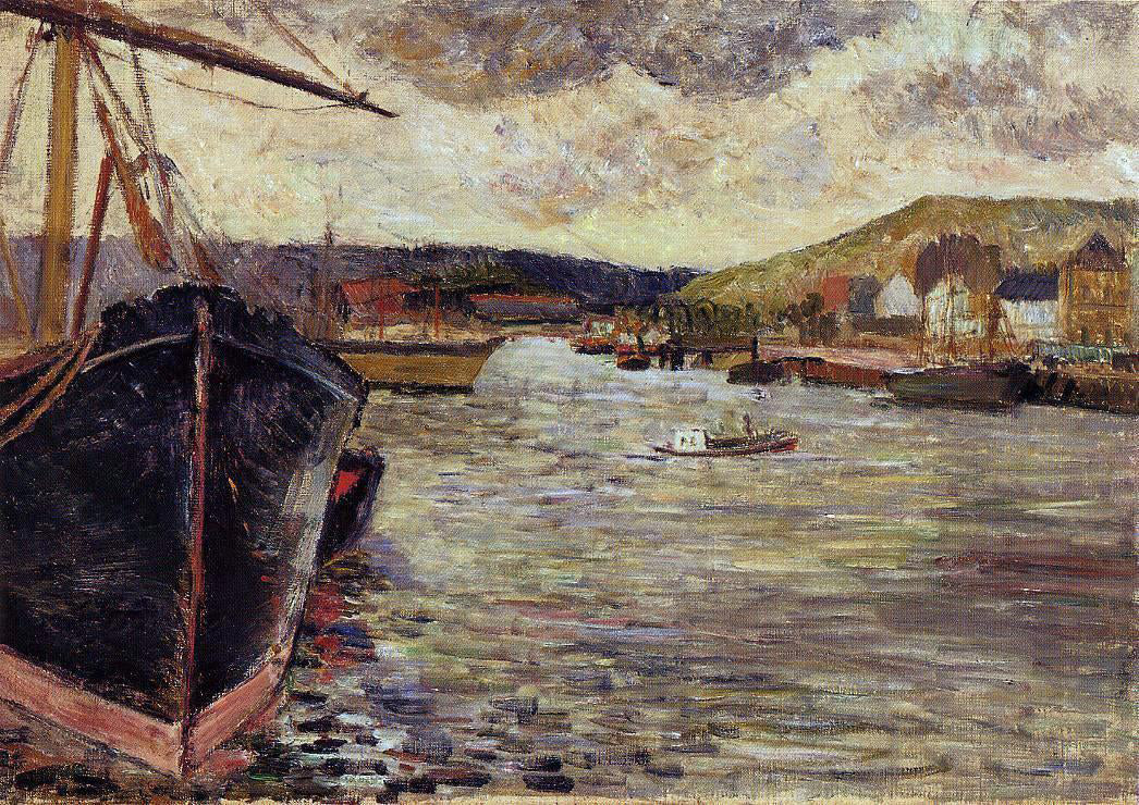  Paul Gauguin The Port of Rouen - Canvas Print