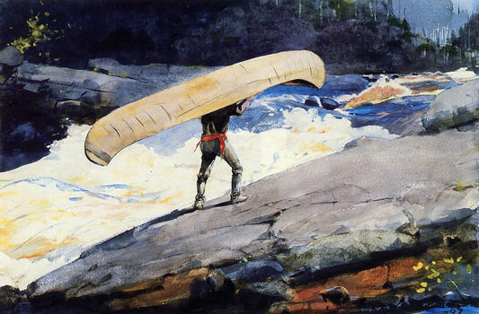  Winslow Homer The Portage - Canvas Print