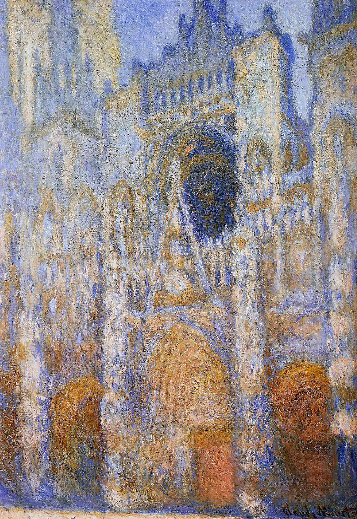  Claude Oscar Monet The Portal of Rouen Cathedral at Midday - Canvas Print