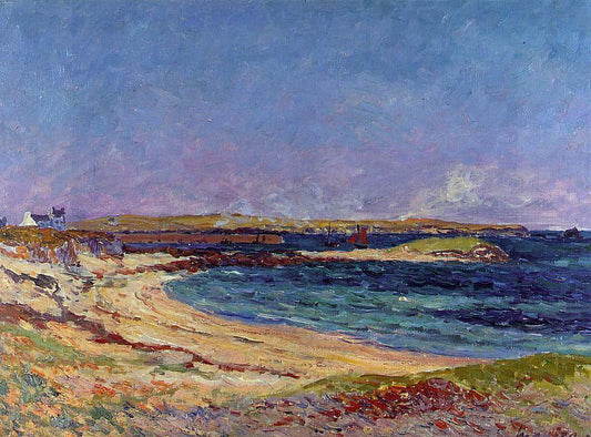  Maxime Maufra The Portivy Beach, Quiberon Peninsula - Canvas Print