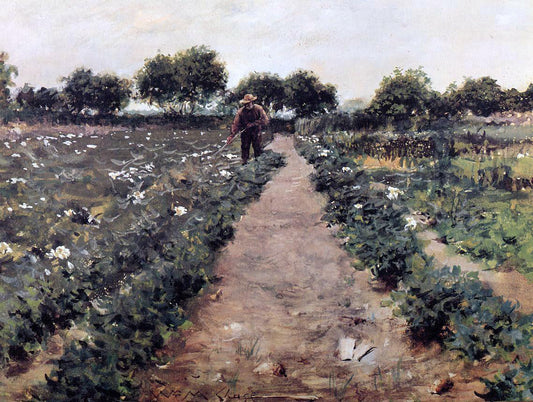  William Merritt Chase The Potato Patch (also known as Garden, Shinnecock) - Canvas Print