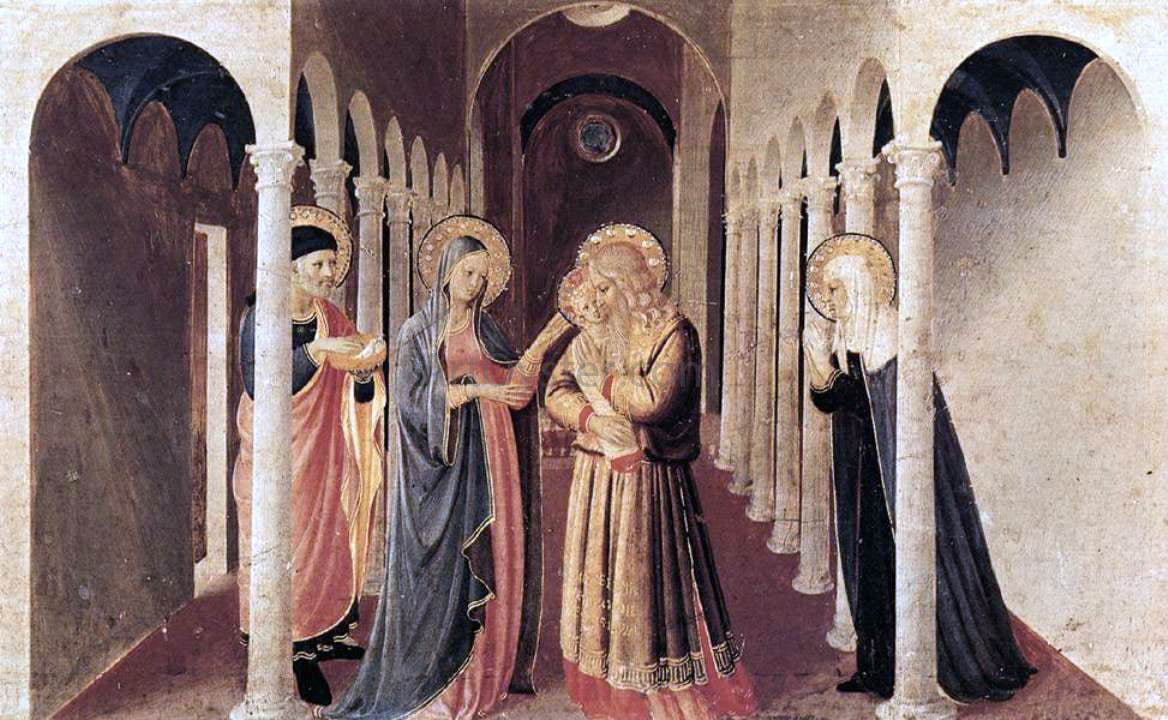  Fra Angelico The Presentation of Christ in the Temple (The Cortona Altarpiece) - Canvas Print