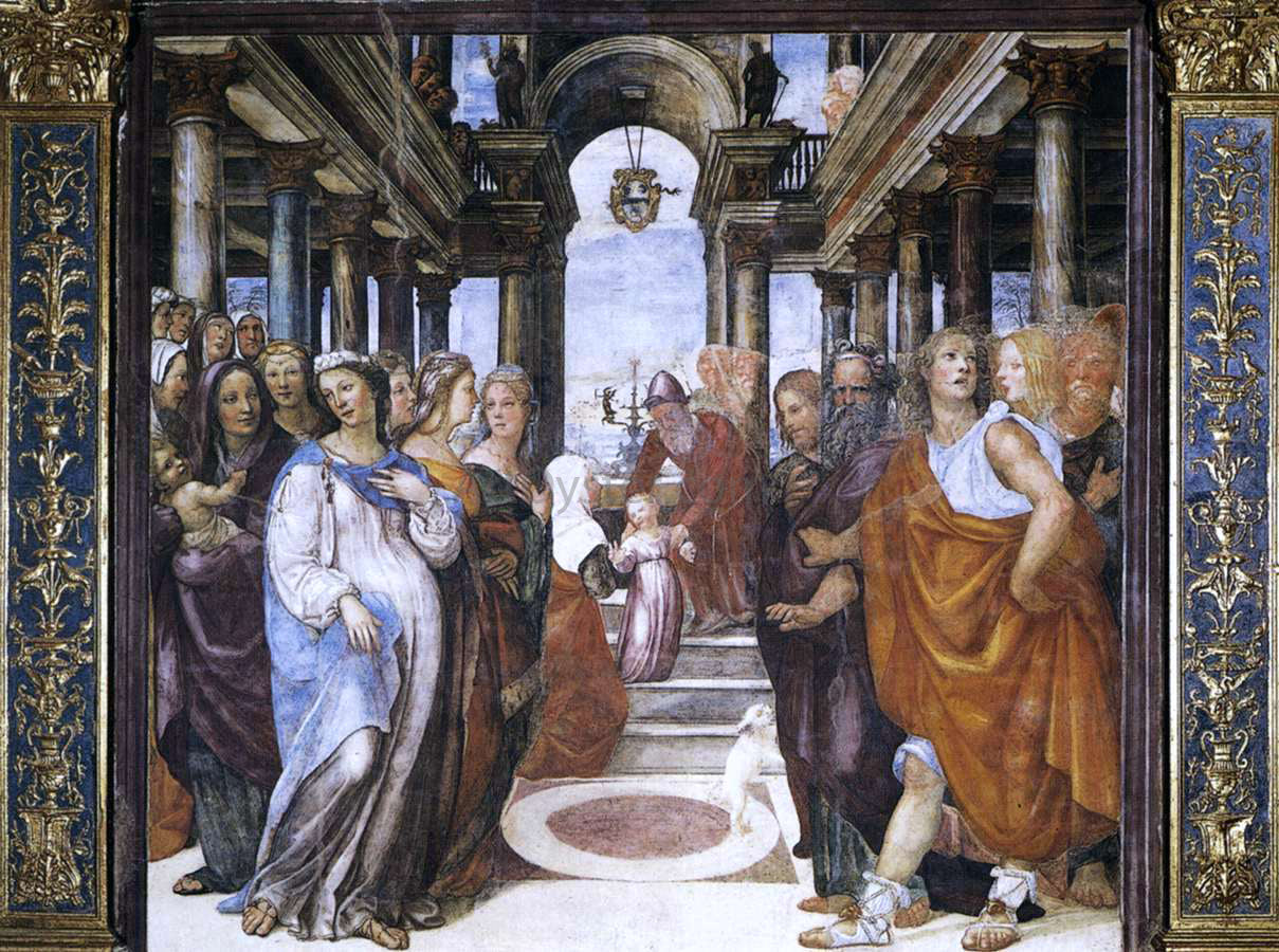  Il Sodoma The Presentation of the Virgin in the Temple - Canvas Print