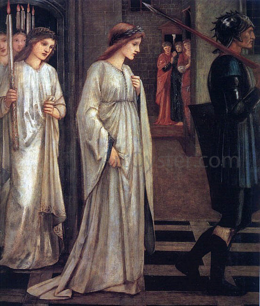 Sir Edward Burne-Jones The Princess Sabra Led to the Dragon - Canvas Print
