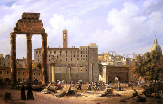  Otto Wagner The Prisoners' Excavation of the Roman Forum - Canvas Print