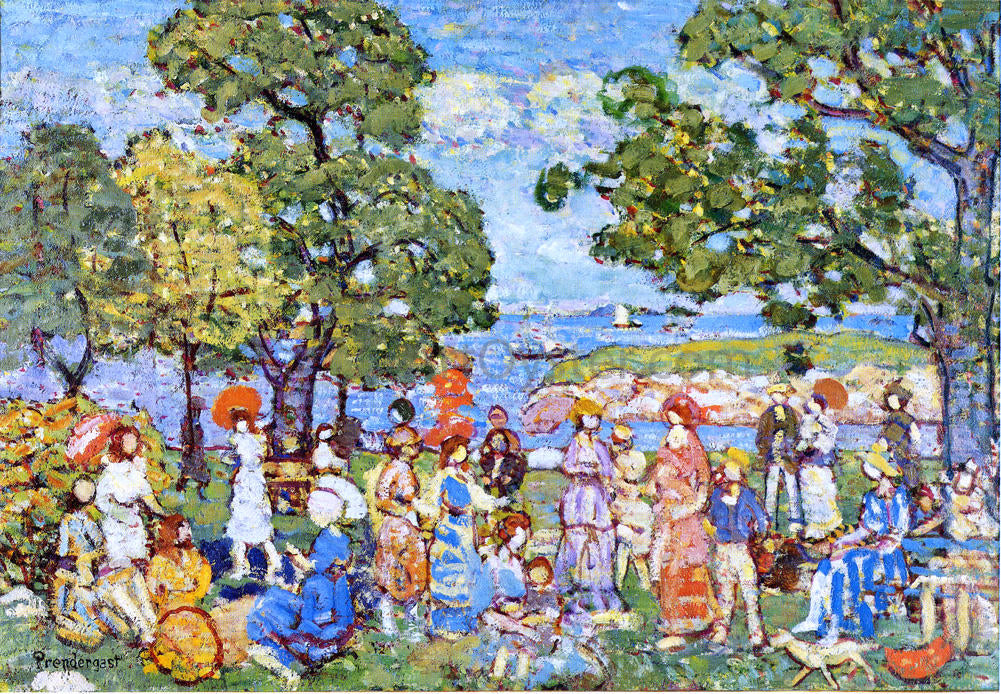  Maurice Prendergast The Promenade - Canvas Print