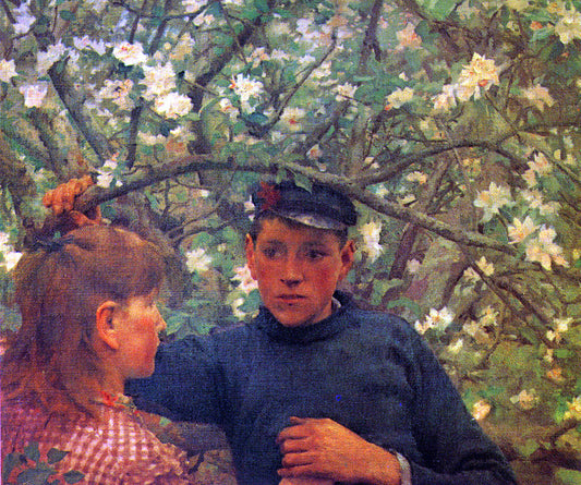  Henry Scott Tuke The Promise - Canvas Print