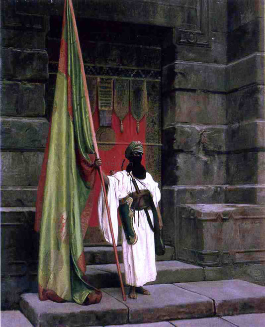  Jean-Leon Gerome The Prophet's Standard (also known as The Standard Bearer) - Canvas Print