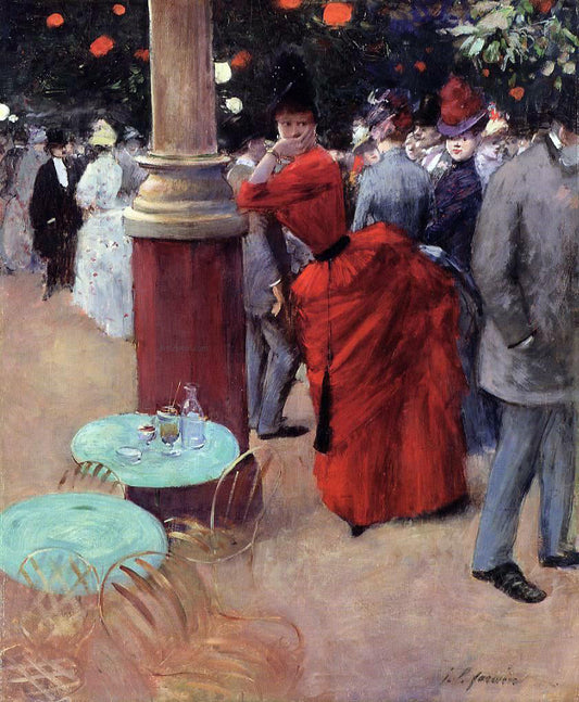  Jean-Louis Forain The Public Garden - Canvas Print