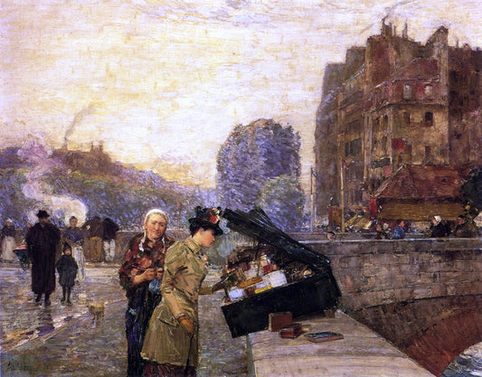  Frederick Childe Hassam The Quai St. Michel - Canvas Print