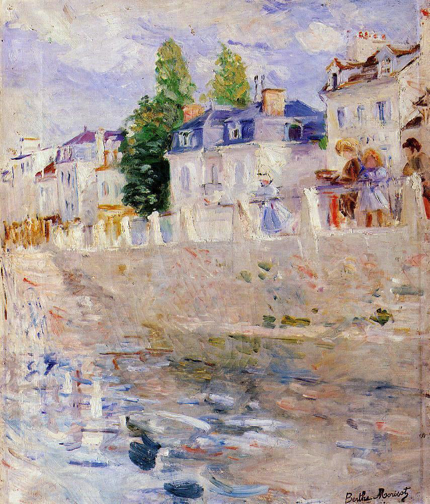  Berthe Morisot The Quay at Bougival - Canvas Print