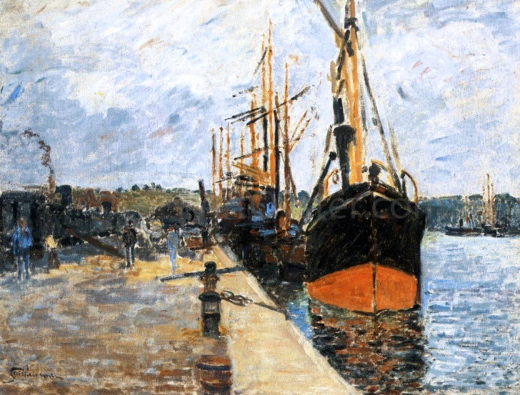  Armand Guillaumin The Quay at Rouen - Canvas Print