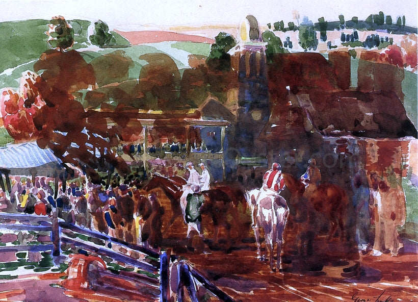  George Luks The Race Track - Canvas Print