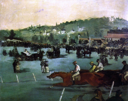  Edouard Manet The Races in the Bois de Boulogne - Canvas Print