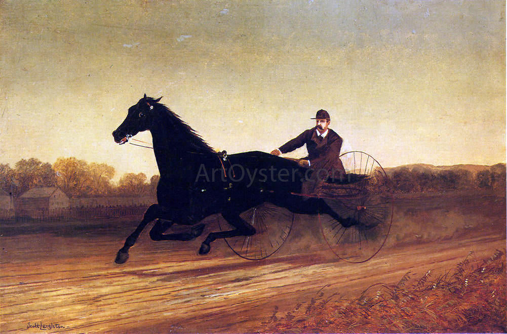  Nicholas Scott Leighton The Racing Sulky - Canvas Print