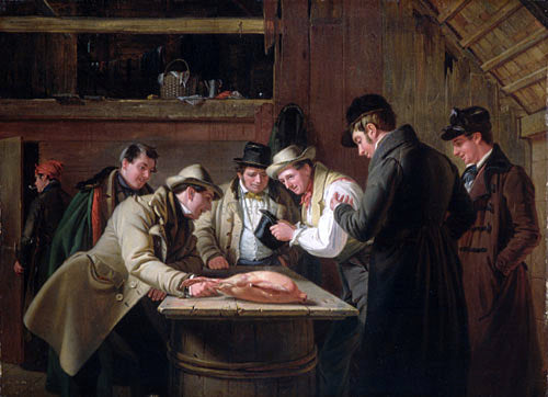  William Sidney Mount The Raffle (Raffling for the Goose) - Canvas Print