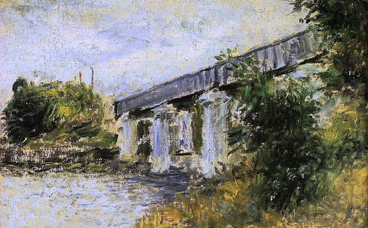  Claude Oscar Monet The Railway Bridge at Argenteuil - Canvas Print