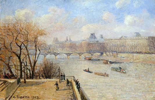  Camille Pissarro The Raised Terrace of the Pont-Neuf - Canvas Print