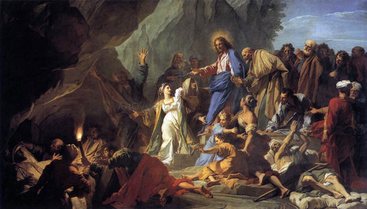  Jean-Baptiste Jouvenet The Raising of Lazarus - Canvas Print