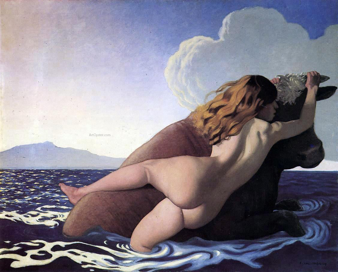  Felix Vallotton The Rape of Europa - Canvas Print