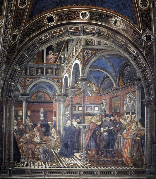  Domenico Di Bartolo The Rearing and Marriage of Female Foundlings - Canvas Print