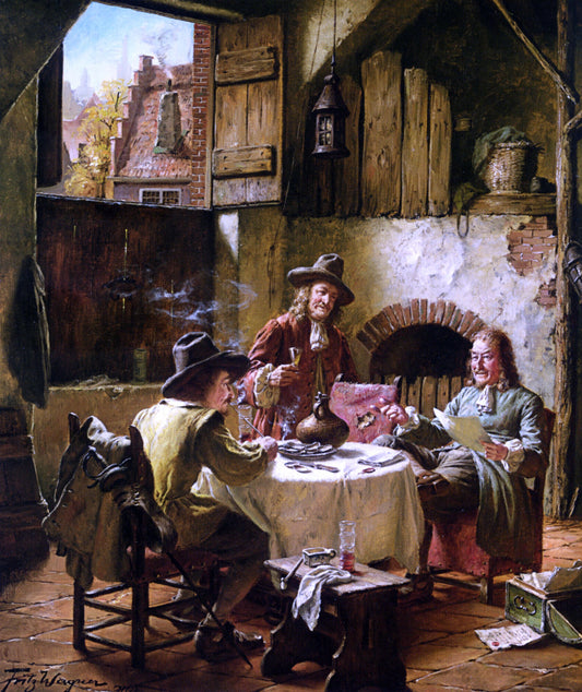  Fritz Wagner The Reckoning - Canvas Print