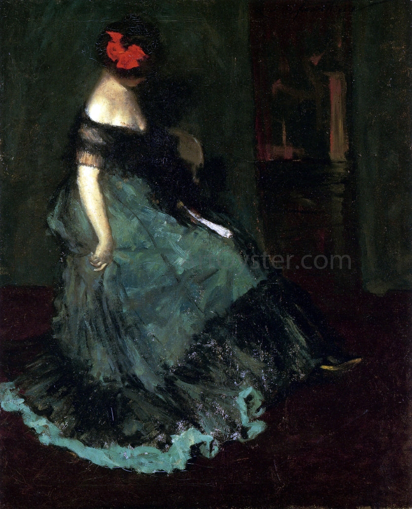  Charles Webster Hawthorne The Red Bow - Canvas Print