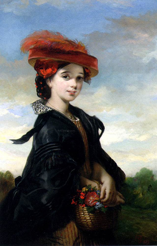  Thomas Musgrove Joy The Red Hat - Canvas Print