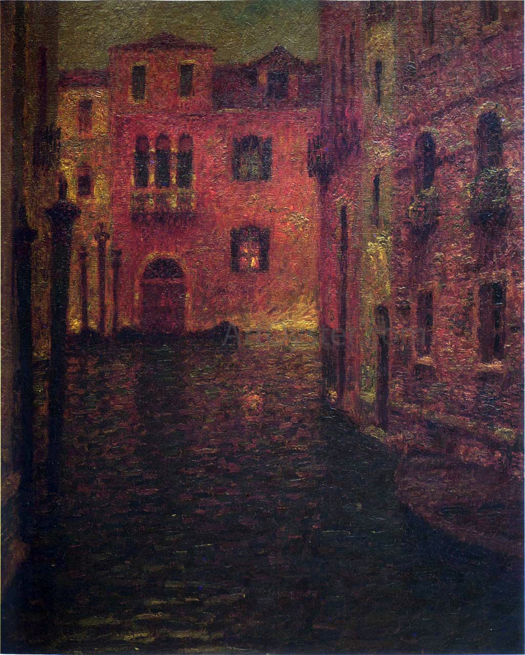  Henri Le Sidaner The Red Palace - Canvas Print