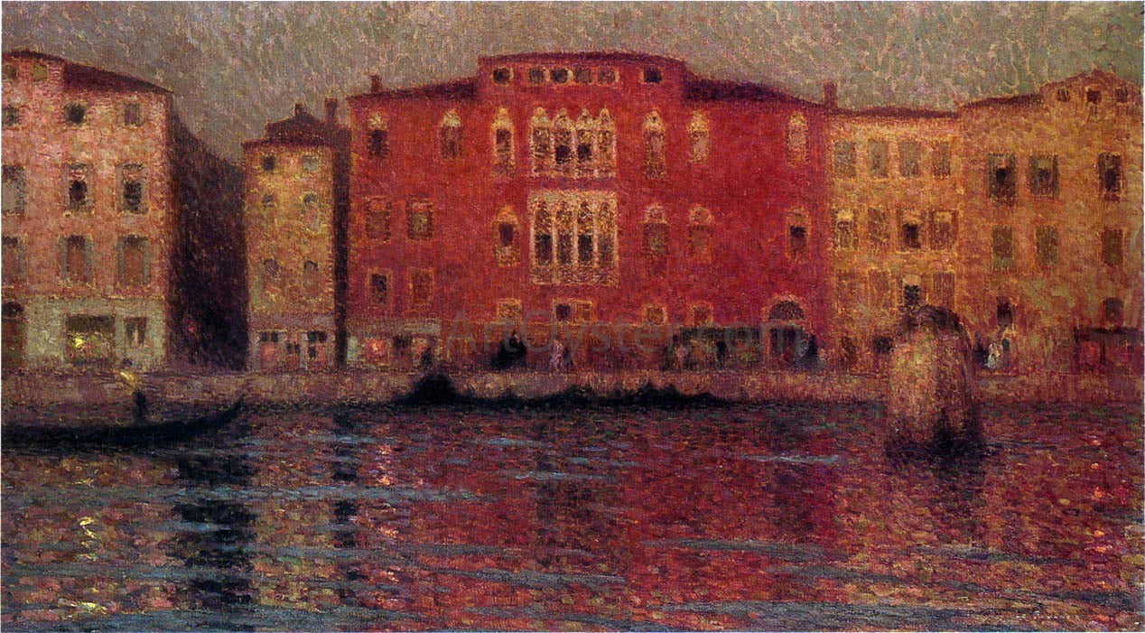  Henri Le Sidaner The Red Palace in Venice - Canvas Print