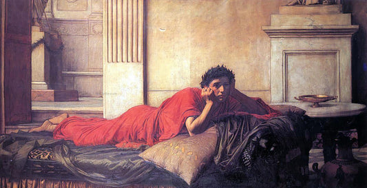  John William Waterhouse The Remorse of Nero After the Murder of His Mother - Canvas Print