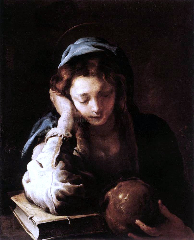  Domenico Feti The Repentant St Mary Magdalene - Canvas Print