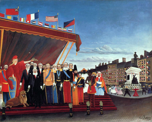  Henri Rousseau The Representatives of Foreign Powers Coming to Greet the Republic as a Sign of Peace - Canvas Print