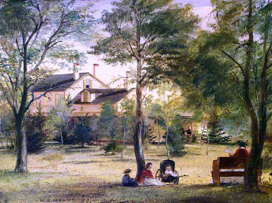  William Sidney Mount The Residence of the Honorable William H. Ludlow - Canvas Print