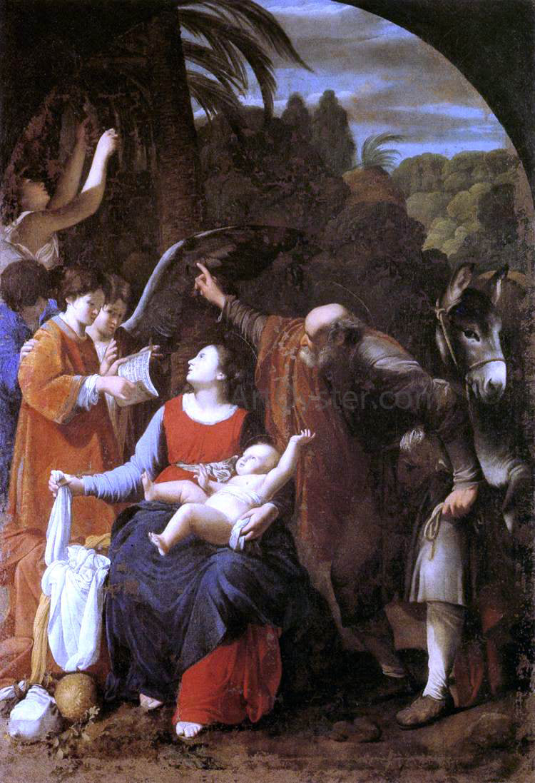  Carlo Saraceni The Rest on the Flight into Egypt - Canvas Print
