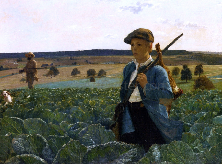  Alphonse Gaudefroy The Return from the Hunt - Canvas Print