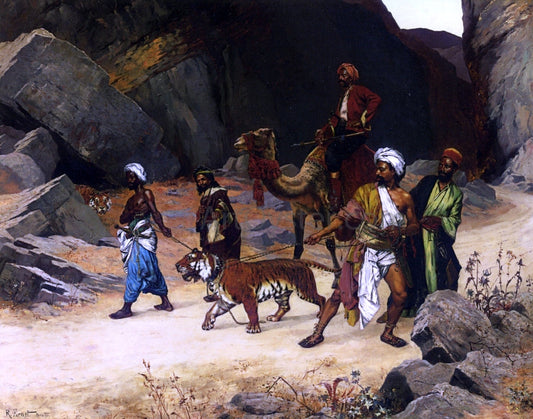  Rudolph Ernst The Return from the Tiger Hunt - Canvas Print