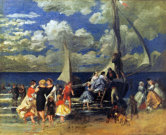  Pierre Auguste Renoir The Return of the Boating Party - Canvas Print