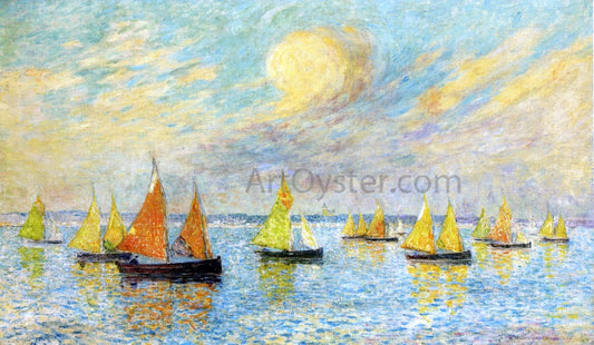  Ferdinand Du Puigaudeau The Return of the Fishing Fleet, Croisic - Canvas Print