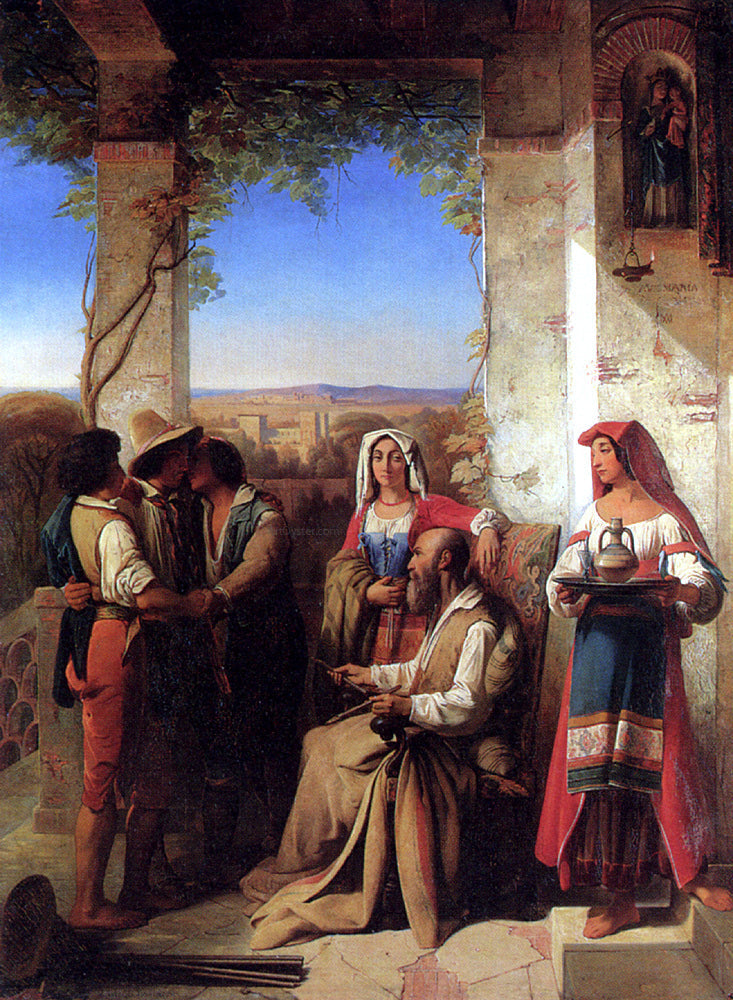  Stanislas Benoit Darondeau The Return of The Prodigal Son - Canvas Print