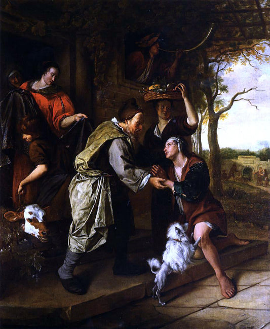  Jan Steen The Return of the Prodigal Son - Canvas Print