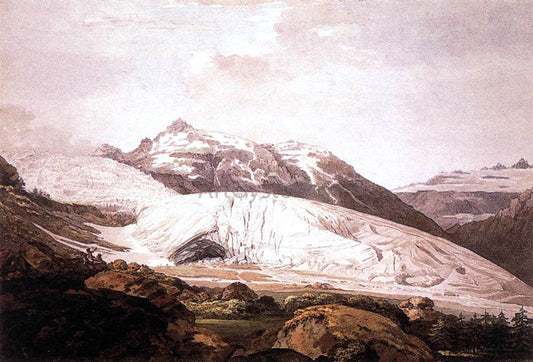  William Pars The Rhone Glacier and the Source of the Rhone - Canvas Print