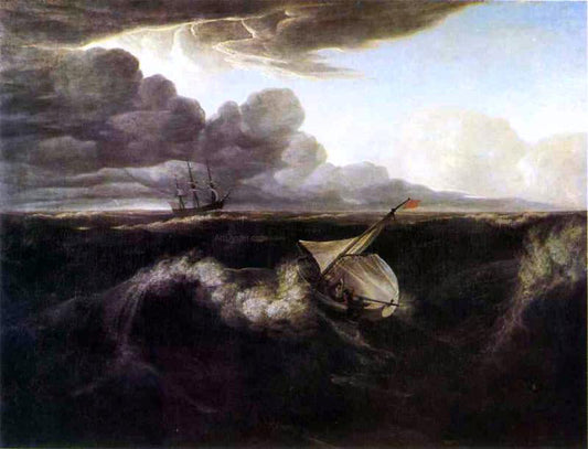  Washington Allston The Rising of a Thunderstorm at Sea - Canvas Print