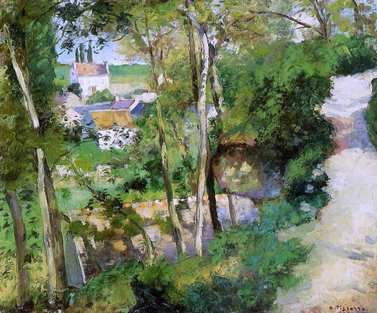  Camille Pissarro The Rising Path, Pontoise - Canvas Print