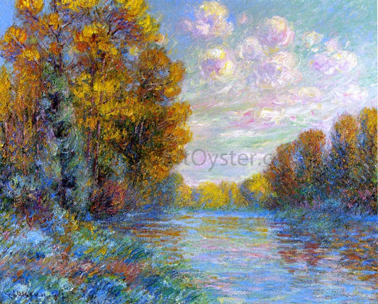  Gustave Loiseau The River in Autumn - Canvas Print