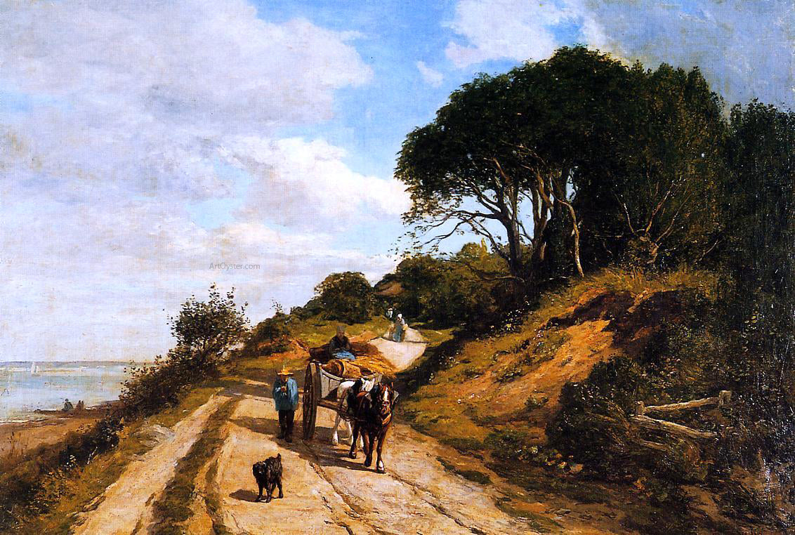  Eugene-Louis Boudin The Road from Trouville to Honfleur - Canvas Print