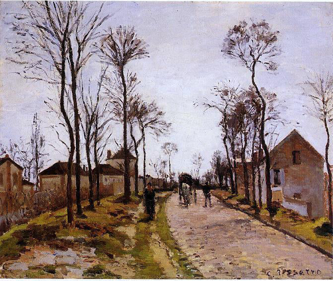  Camille Pissarro The Road to Caint-Cyr at Louveciennes - Canvas Print