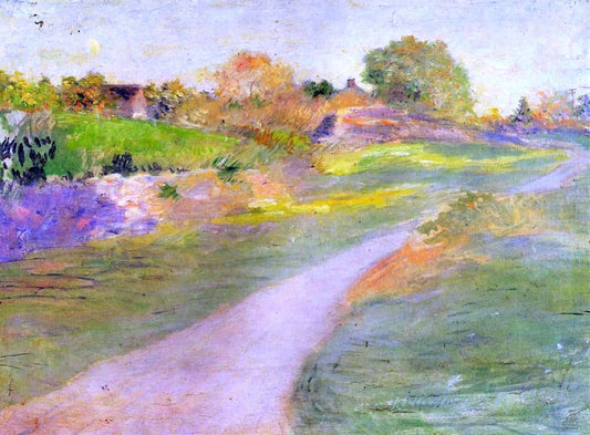  Julian Alden Weir The Road to No-Where - Canvas Print